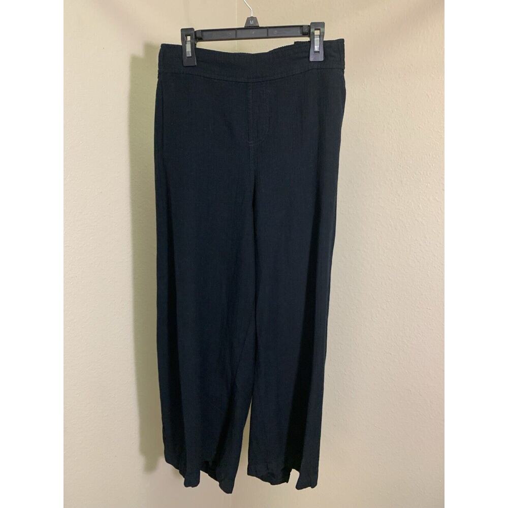 C. est 1946 Pants Women's Size 22/24 Black Wide Leg Elastic Waist Pleat